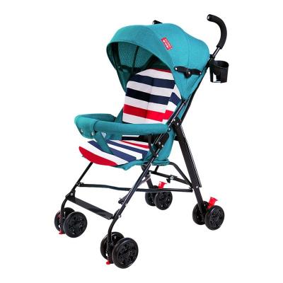 China Make a trip Waystarbaby Eco-friendly Light weight foldable 4 wheel full canopy stroller for children /Can only sit safety baby kids stroller for sale