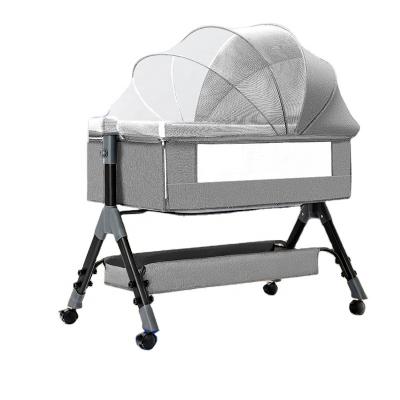 China Metal and cloth Waystarbaby New 2023crib  swing baby cradle foldable newborn  multifunction baby cot bed for sale