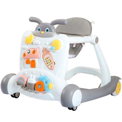 China Eco-friendly Material Waystarbaby  multi function themes rocking chair pendant toys  kids  infant rocker anti-rollover kids 2-in-1 baby trolley walker for sale