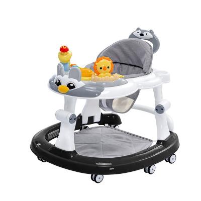 China Plastic music baby walker luxury assistant around we  with wheels and seat for sale