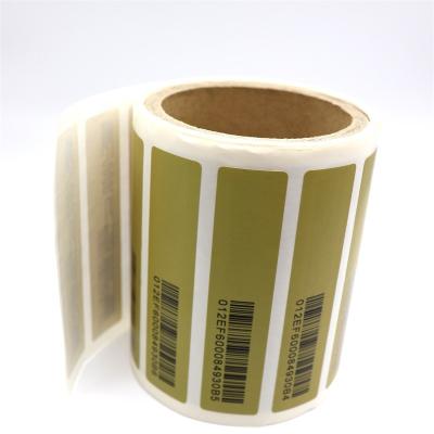 China 860-960mhz Printable Customized Adhesive Printable RFID Chip UHF Tag Label Sticker for sale