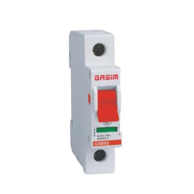 China AC 22 MCB GSB9S 1P Mechanical Circuit Breaker 6A 240V IEC60947 AC Single-pole Isolating for sale