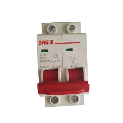 China GSB6-63 1p 2p 3p 4P 16a 25a c32 50 amp 6ka MCB mini circuit breaker solar power 4.5ka for sale