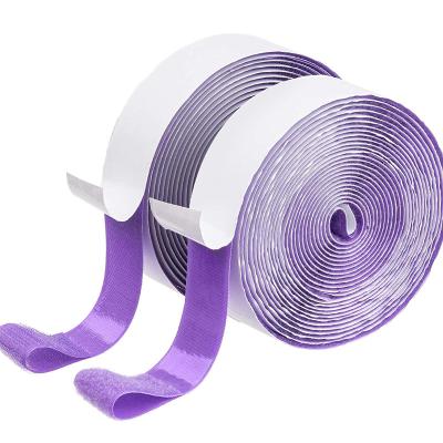 China Viable Manufacturer Wholesale Heavy Duty Hot Melt Glue Self Adhesive Back Glue Nylon / Polyester Hook And Loop Tape Supplier for sale