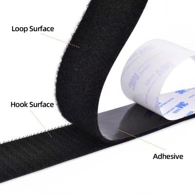 China 3M 9448A High Waist Heat Resistance Glue Self Adhesive Back Fastener Tape Custom Hook And Loop for sale