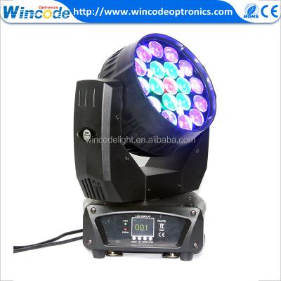 China Stage Show DMX Channels 19*12W RGBW Zoom LED Beam Moving Head Light For Concert, Studio, Church, Theater for sale