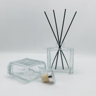 China Gift & Wholesale Craft YZ-9038# 100ml Clear Glass Essential Oil Reed Diffuser Bottles for sale