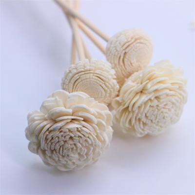 China Sola Wood Rattan Reed Flower Stick Sola Wood Rattan Essential Oil Stic Diffuser Decorative Flower 2022 YZ-RF000# for sale