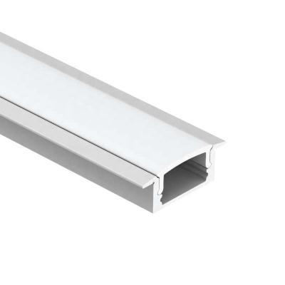 China Decorations Aluminum Extrusion T Slot Led Recessed Profile For Kitchen Cabinets Lighting for sale