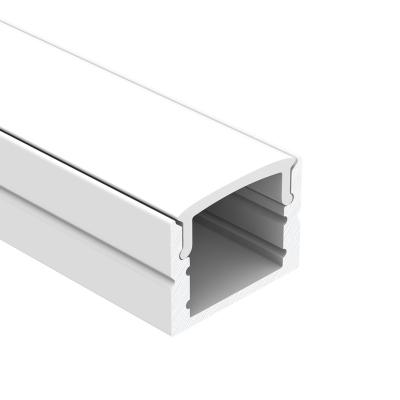 China Decorations led channel surface mount extrusion with PC diffuser frosted cover for led aluminum profile for sale