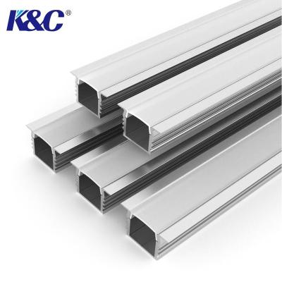 China Recessed Suspended Decorations For Ceiling Light Bar Lighting Extrusion Channel LED Aluminum Housing Profile for sale