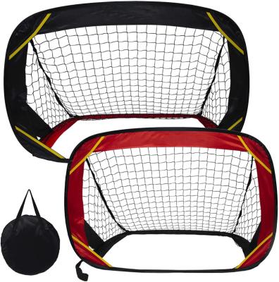 China Agility Training Soccer Goal Pop With Carry Pocket Net Pole Kids Indoor Garden Steel Foldable Adult Portable Football for sale