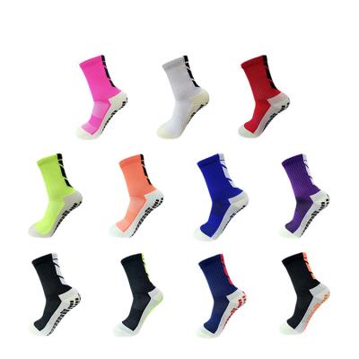 China For New Designs Mens Cotton Diabetic Training Shorts Anti Slip Grip Football Sport Soccer Socks for sale