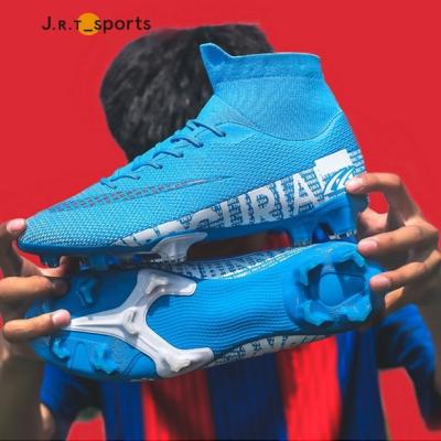 China Soccer Boots Mens Rubber Turf Staves Soccer Shoes Professional Soccer Shoes High Ankle Trainers Sneakers for sale