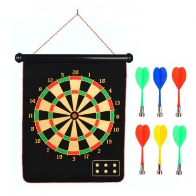 China New Arrivals Durable 18inch Children's Edge Target Game Magnetic Hanging Dart Board Set for sale