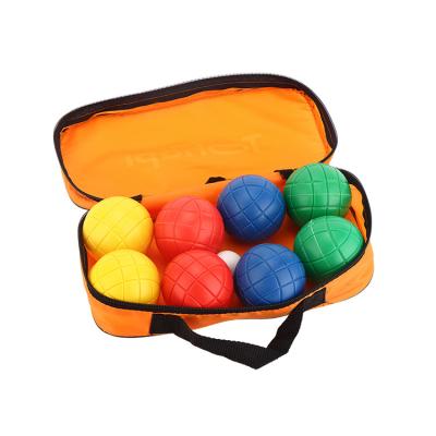 China Logo Travel High Density Eco Friendly Colorful Fitness Soft Customized Smooth Bocce Ball for sale