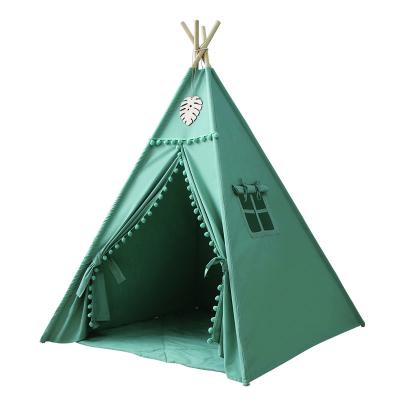 China Soft Cotton Canvas Bedroom Indian Toy Indoor Kids Play Tent Teepee Tent Playhouse For Children for sale