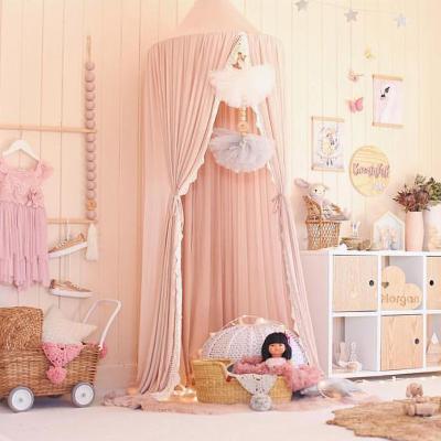 China Wholesale Folded Folding Hanging Mesh Tent Dome Kids Room Chiffon Canopy Bed Mosquito Net for sale