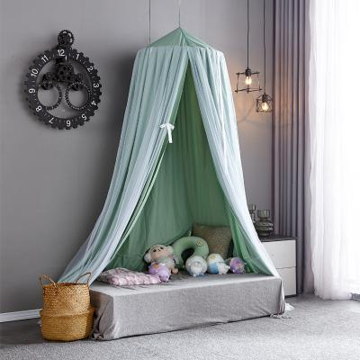 China Luxury Indoor Folded Baby Kid Room Princess Netting Bed Canopy Crib Curtain Mosquito Net for sale