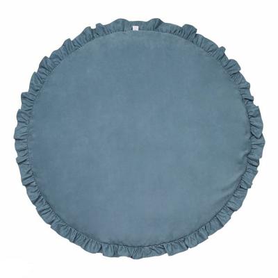 China Round Padded Mats Baby Floor Crawling Rugs Washable Soft Cotton Kids Play Room Decor for sale