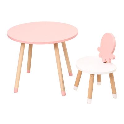 China Chinese Decoration Children Cartoon Furniture Kids Room Preschool Table And Chair Set for sale