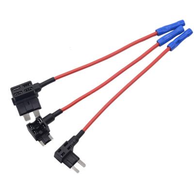 China Copper Standard Fuse Splitter Car Fuse Adapter Small Medium Mini Fuse Holder for sale