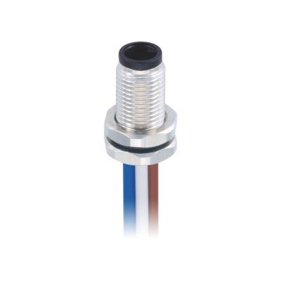 China M5 3Pin Copper Male Solder Contacts Panel Mount Connector Front Attached for sale