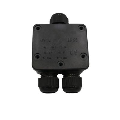 China 3 Way IP68 High Quality Waterproof Outdoor Electrical Junction Box With Terminal Block 71*63*36mm for sale