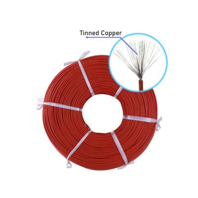 China Silicone rubbers 8 10 12 14 16 18 20 22 electrical conduction ul3135 AWM 3135 24 26 28 30awg tinned copper flexible cable 600V electrical wire for sale