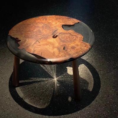 China (Height)Adjustable Epoxy Resin Round Coffee Table for sale