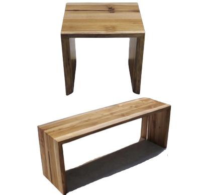 China Luxury Hallway/Living Room Bench (Other) Teak Bench Morden Sample Design Adjustable Indoor Solid Armless Bench Can Do Customization for sale