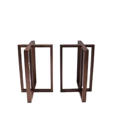 China Craftsman Black Walnut Solid Wood Leg For Dining Table New Fashion Design Table Base Can Be Customized for sale