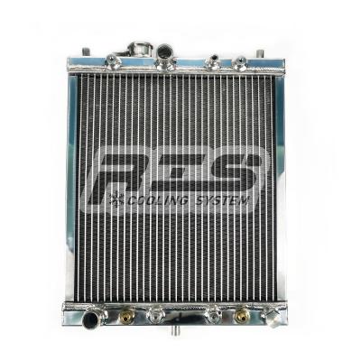 China 2Row Cooling Racing Aluminum Alloy Radiator Speed ​​Up Heat Dissipation For Daihatsu L500S 340*340*40mm 2Row for sale