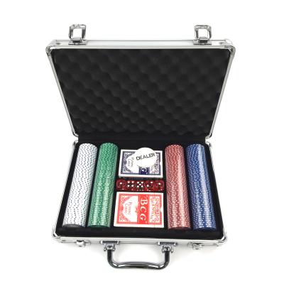 China Clay China Classic Custom Printing Clay Chips Supply 200 Chip Poker Set For Entertainment Game for sale