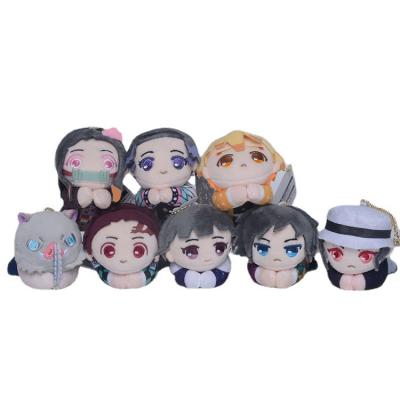 China 10cm Kimetsu Plush Demon Slayer Plush Doll No Yaiba Kamado Nezuko Stuffed Plush Keychain Toy For Decoration for sale