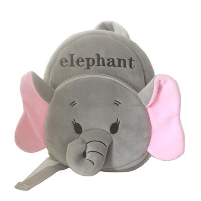 China Wholesale Cheap Cute Elephant School Bag Plush RTS-XT004 Cartoon Plush Doll Backpack Kids Animal Children Backpack for sale