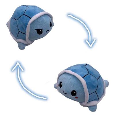 China For Manufacturers Wholesale Baby Green Turtle Stuffed Plush Reversible With PP Cotton Filling Reversible Soft Toy for sale