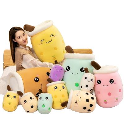 China Wholesale Home Deco Chinane Milk Tea Cup Plush Toy Boba Milk Tea Plush Toy 25cm Bubble Milk Tea Plush Toy for sale