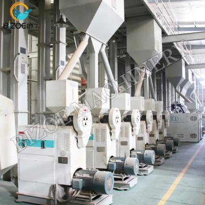 China White Rice Processing Bizoe Brand Automatic Rice Mill Machine 100tpd Rice Mill Production Line Price for sale