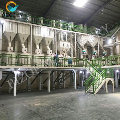 China Large Scale 120t Rice Processing Industry Rice Milling And Polish Machine 120tpd Rice Milling Machine for sale