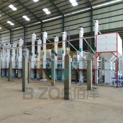 China White rice processing industrial rice processing machine price/5 tons 100-120t/d per hour rice mill price in Ghana for sale