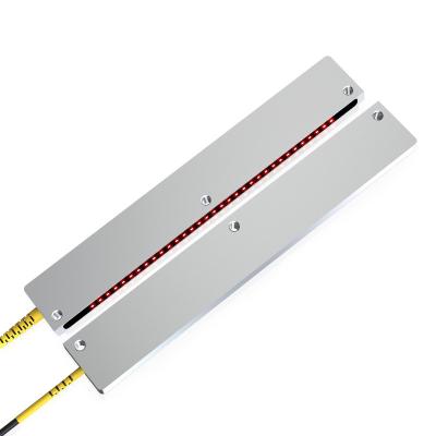 China Positioning GTRIC Industrial Flat Fiber Optic Sensor Presence Detection 120mm Width Area Through Beam Fiber Optic Sensor for sale