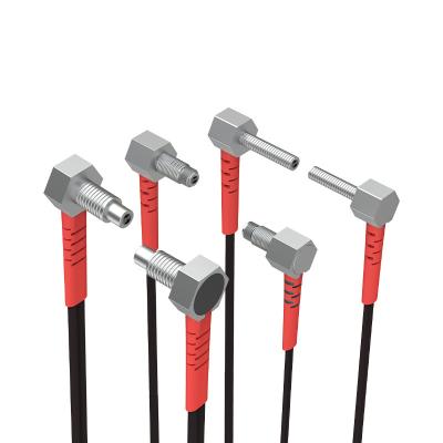 China Placing GTRIC 90 degree bend fiber optic line length sensor right angle 1m series can be OEM auto fiber optic proximity sensor for sale