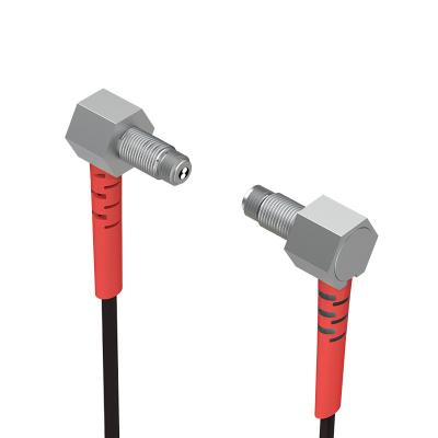 China Industrial Automation Equipment Fiber Optic Proximity Switch M4 Beam Series Fiber Optic High Quality Right Angle Through-beam Positioning Sensor for sale