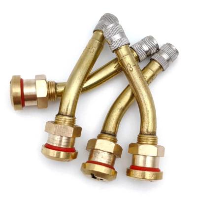 China Brass Automobile Tools V3-20-5 Air Tubeless Tire Brass Valve For Bus Truck for sale