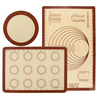 China Sustainable Professional Food Safe Macaron Kitchen Baking Mat Nonstick Sheets Half Sheet Silicone Mats for sale