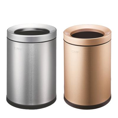 China Sustainable Garbage Disposal Indoor Hotel Home Bathroom Stainless Steel Stylish Garbage Bin Trash Bin for sale