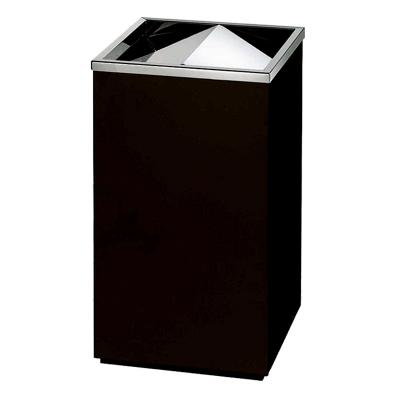 China Sustainable Hotel Restaurant Lobby Use Stainless Steel Swing Lid Kitchen Trash Can Waste Bins for sale