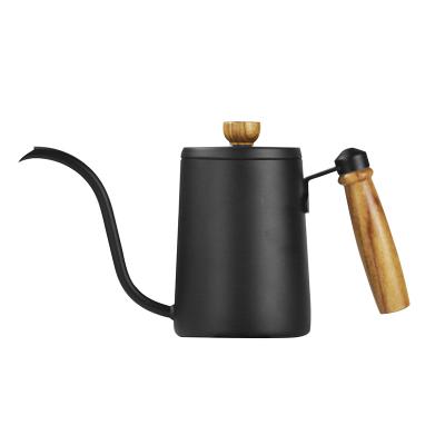 China Durable 600ml Stainless Steel Hand Drip Kettle Coffee Hand Pot With Long Spout Pour Over Kettle for sale