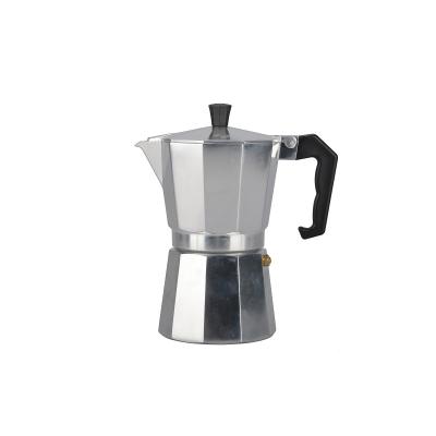 China Sustainable Top Portable Aluminum Stovetop Espresso Coffee Maker Stove Moka Pot for sale